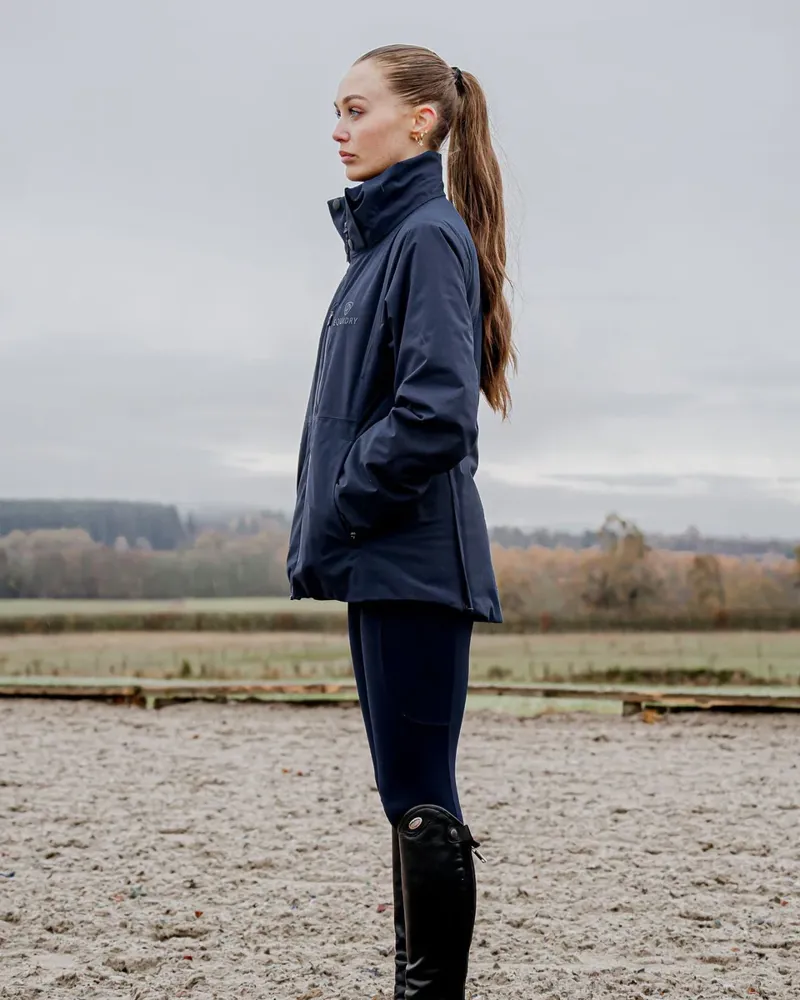 Equidry Iris Warm Waterproof Riding Jacket - Navy-5