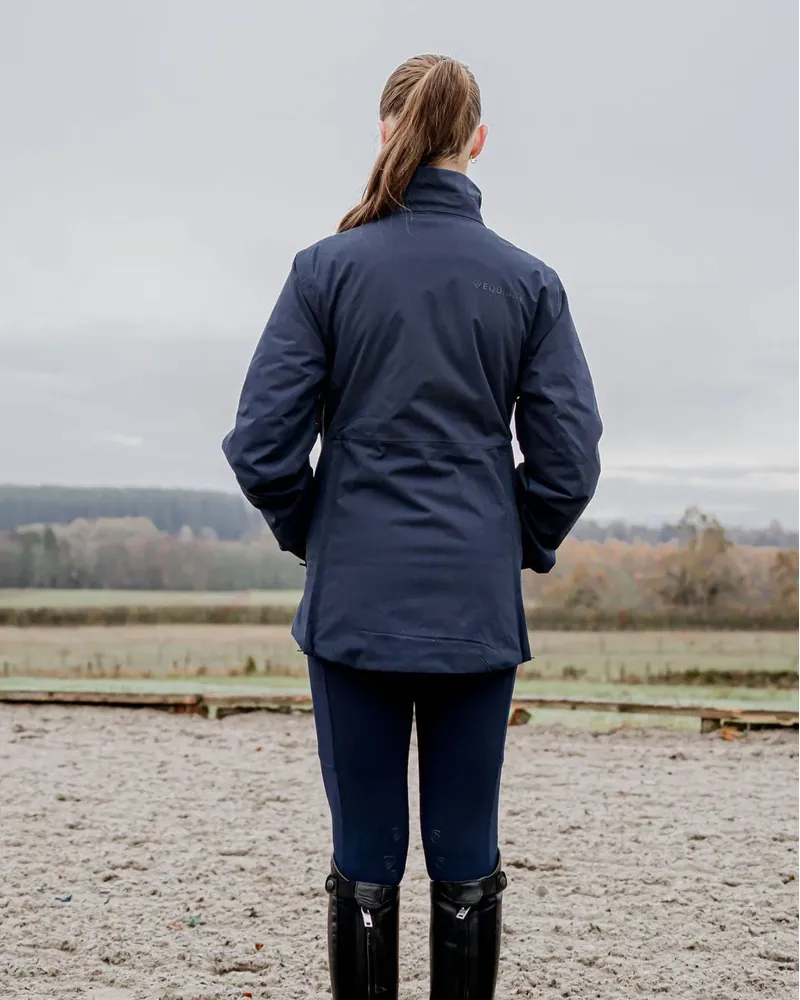 Equidry Iris Warm Waterproof Riding Jacket - Navy-4