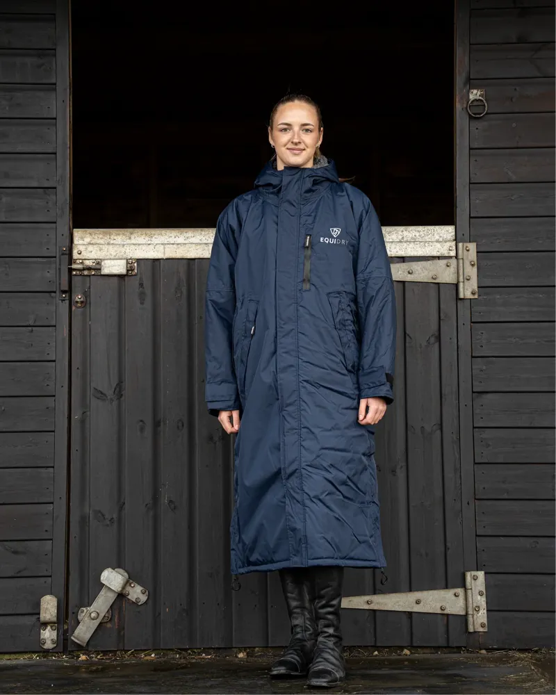 Equidry Evolution Women's Thick Fleece - Navy/Grey