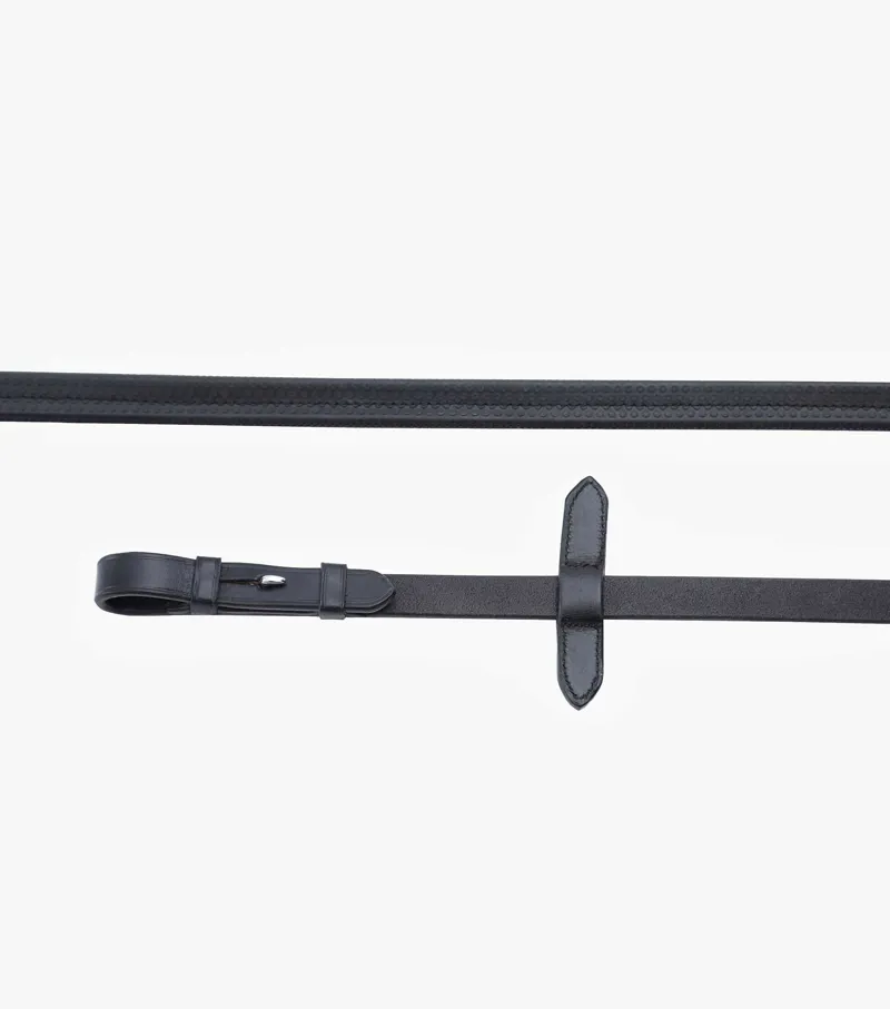 Premier Equine Diego Rubber Reins Black-1