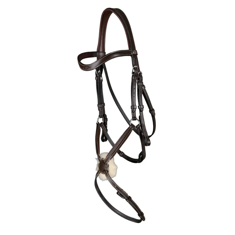 Dy on Working Collection Grackle Noseband Bridle Brown -1