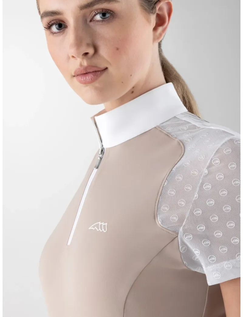 Equiline Calid Ladies Competition Shirt - Dove -1
