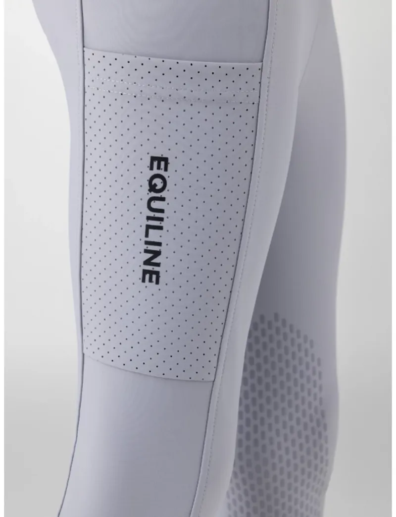 Equiline Gingef Full Grip Junior Riding Tights - Lilac Grey-2