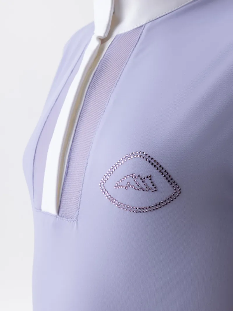 Equiline Junior Competition Shirt - Glicine-3