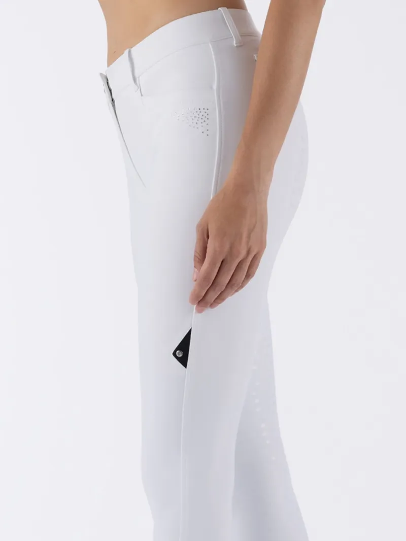 Equiline Eqgurf BX-TECH Knee Grip Womens Breeches - White-2