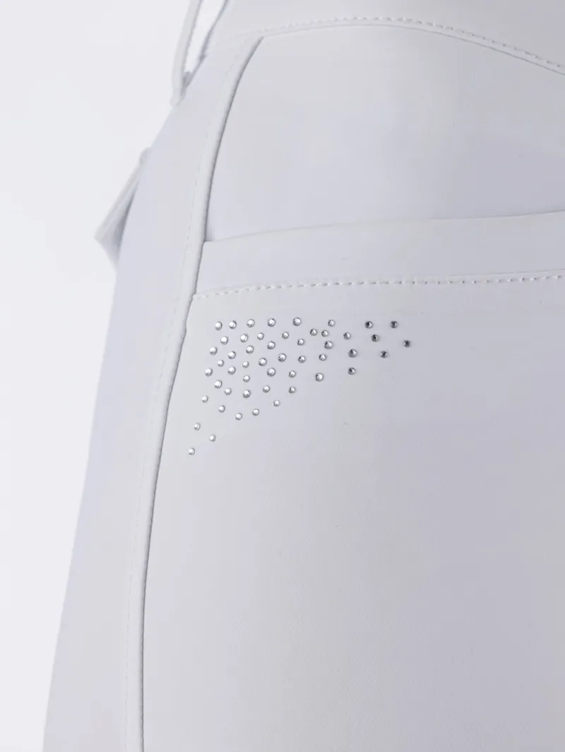 Equiline Eqgurf BX-TECH Knee Grip Womens Breeches - White-3