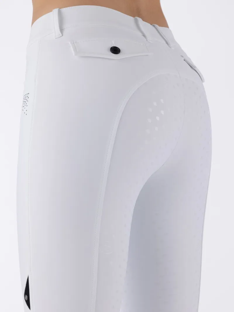 Equiline Eqgurf BX-TECH Knee Grip Womens Breeches - White-4