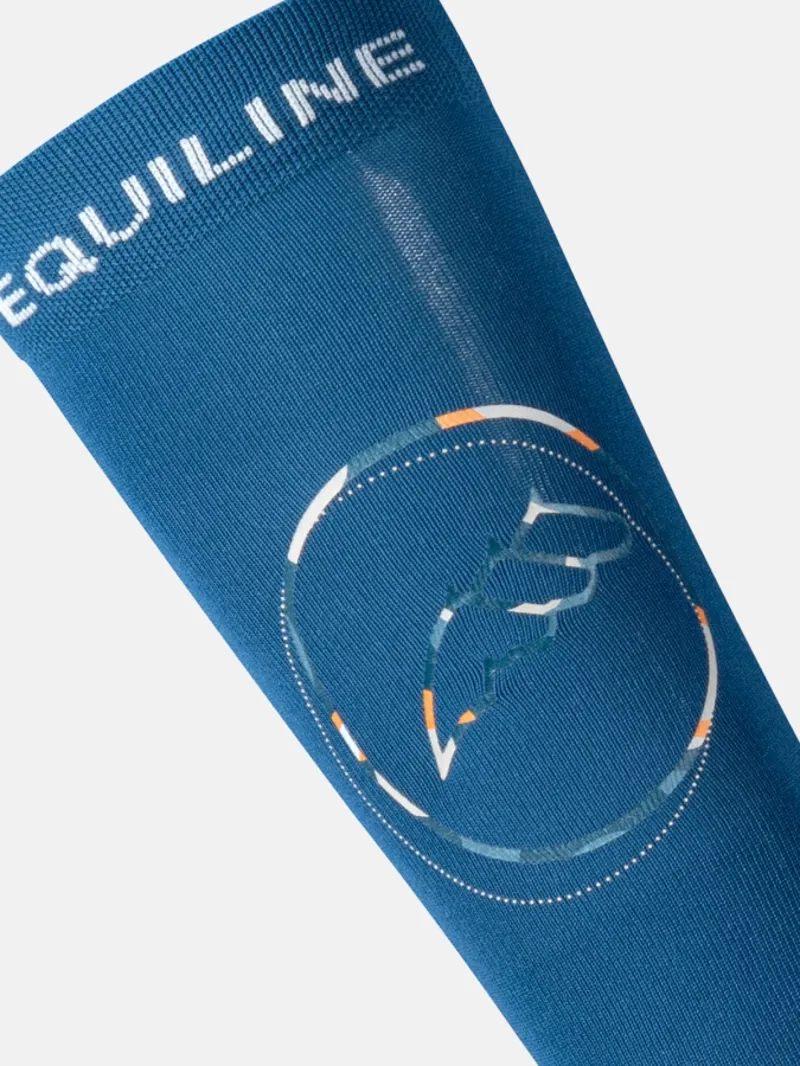 Equiline Ladies Esido Socks - Indigo -1