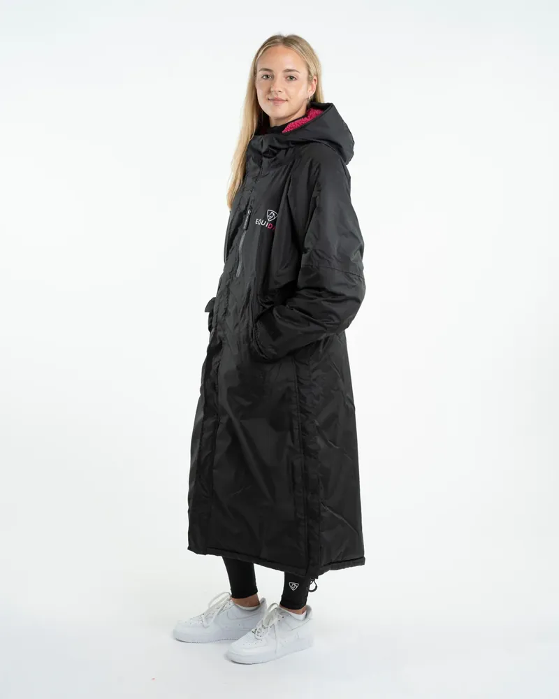 Equidry Evolution Women's Thick Fleece - Black/Peacock Pink-6