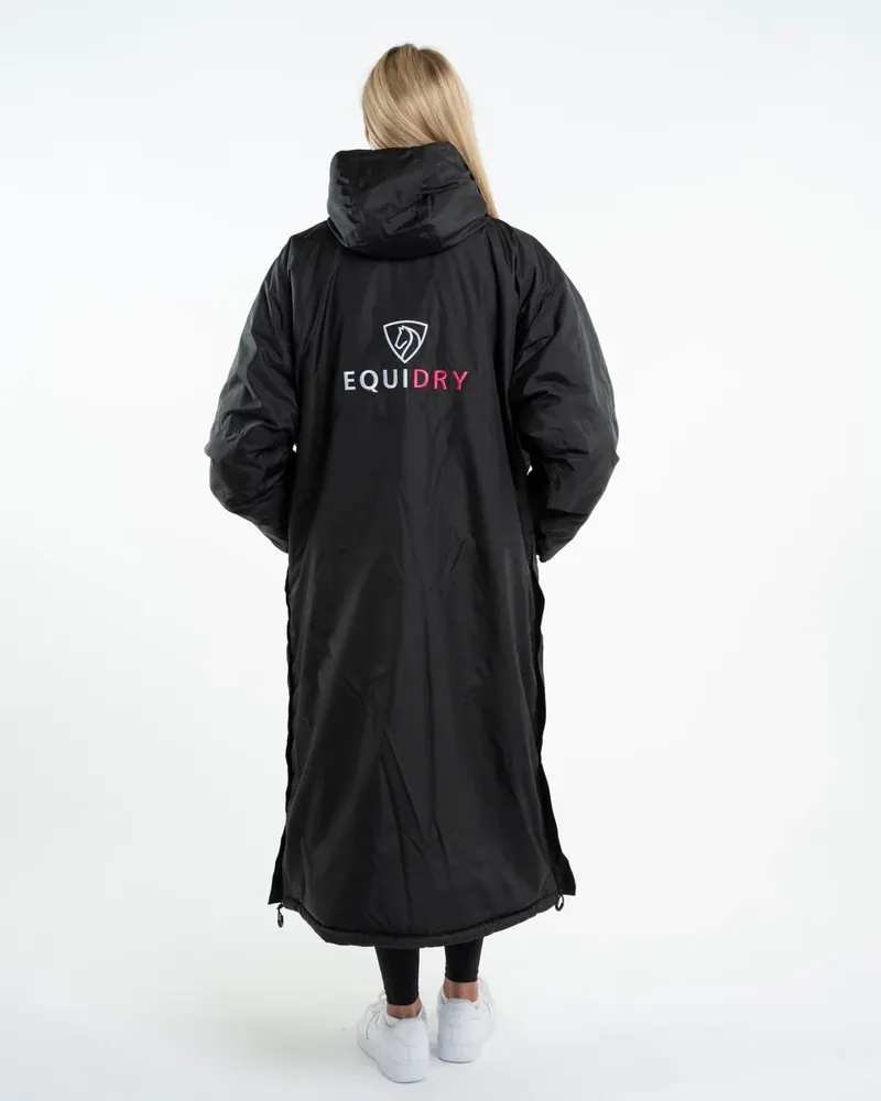 Equidry Evolution Women's Thick Fleece - Black/Peacock Pink-7
