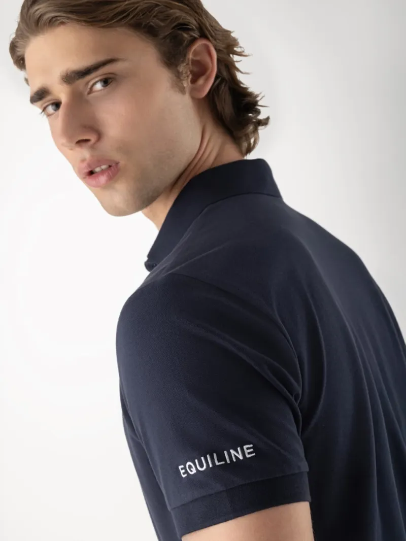 Equiline Eqpartek - Blue Men's Polo Shirt Navy-2