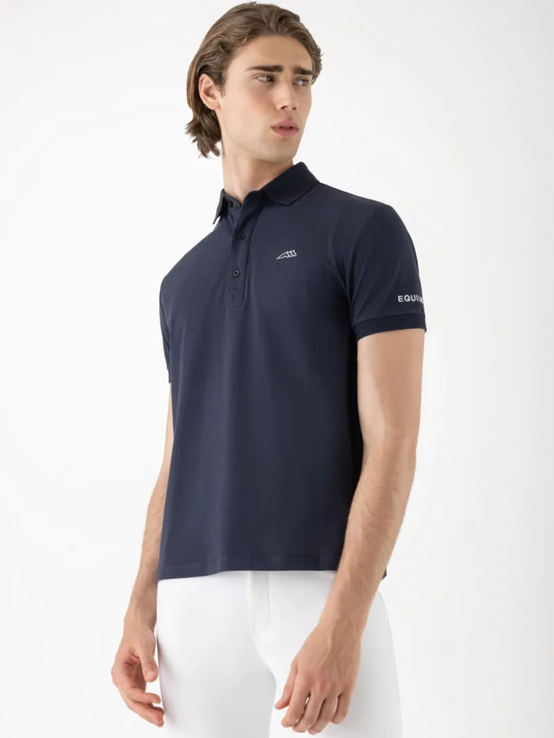 Equiline Eqpartek - Blue Men's Polo Shirt Navy