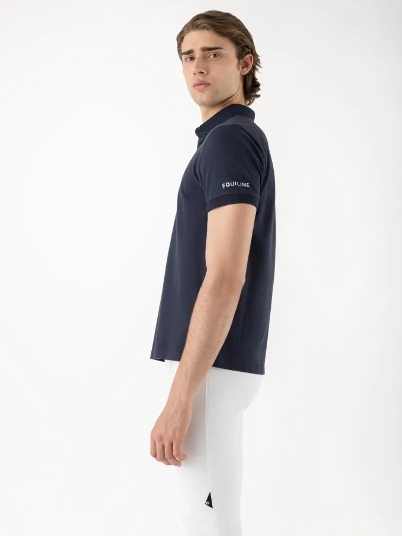 Equiline Eqpartek - Blue Men's Polo Shirt Navy-3