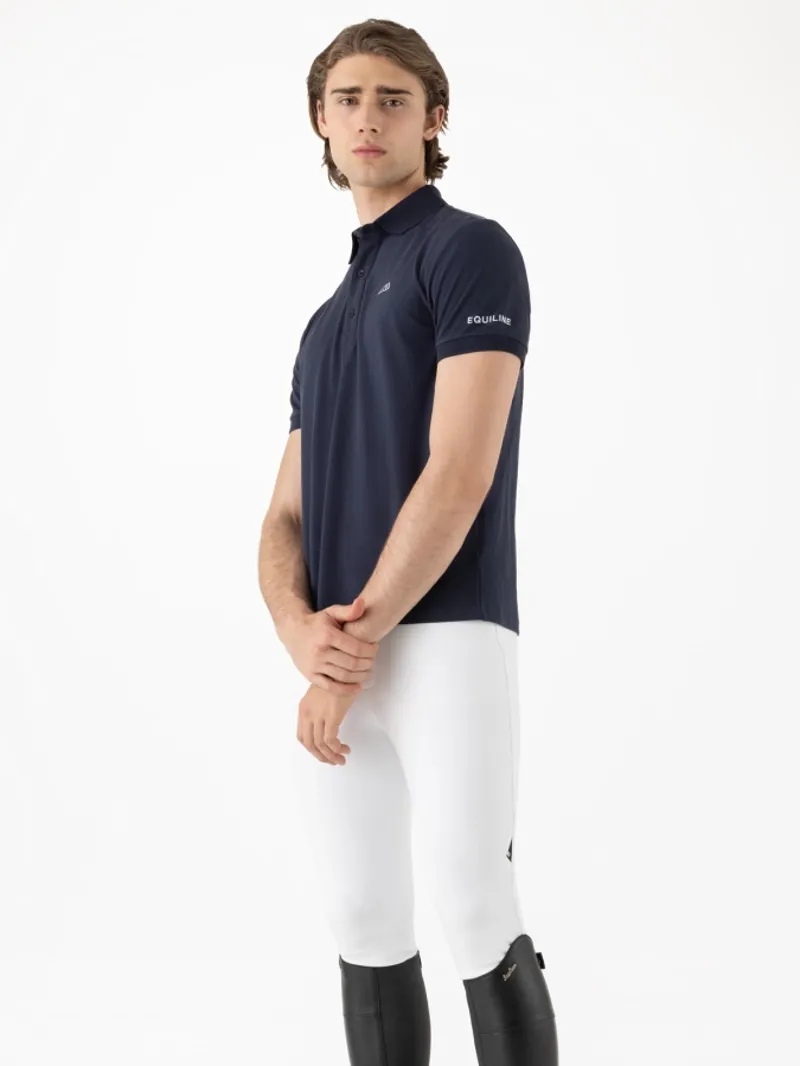 Equiline Eqpartek - Blue Men's Polo Shirt Navy-4