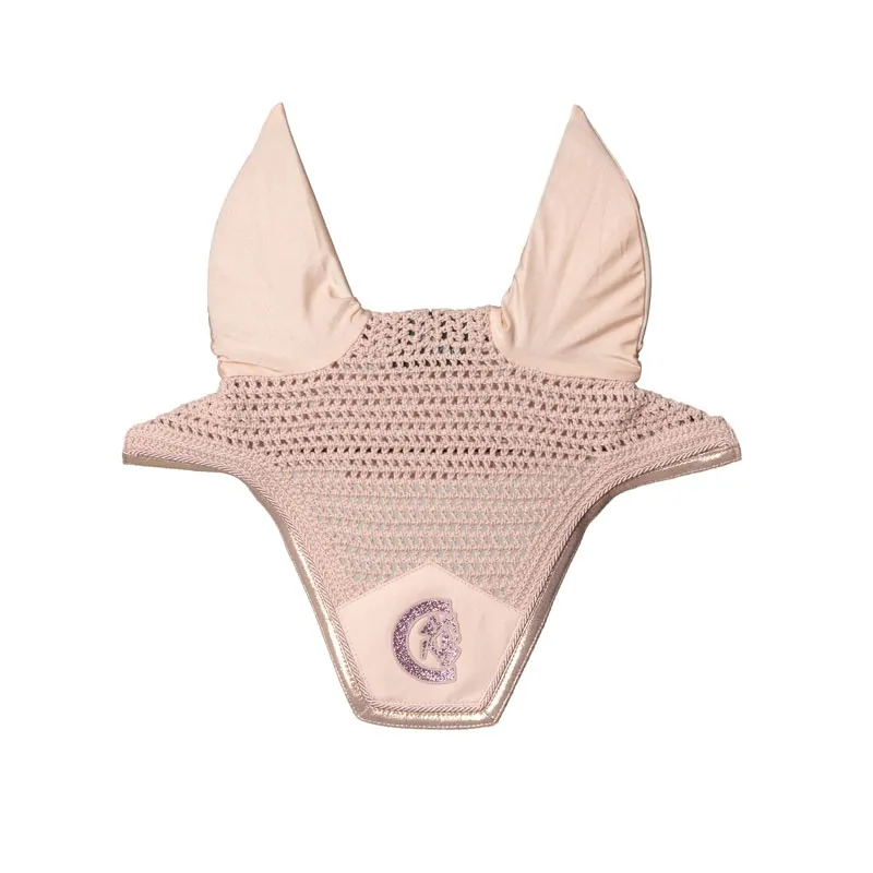 Kentucky Horsewear Fly Veil Wellington Sparkling - Old Rose-1