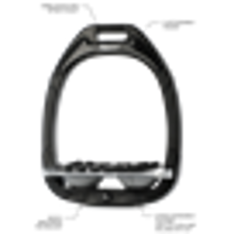 Flex-On GC2 Stirrup Black/Black/Rose Pink-1