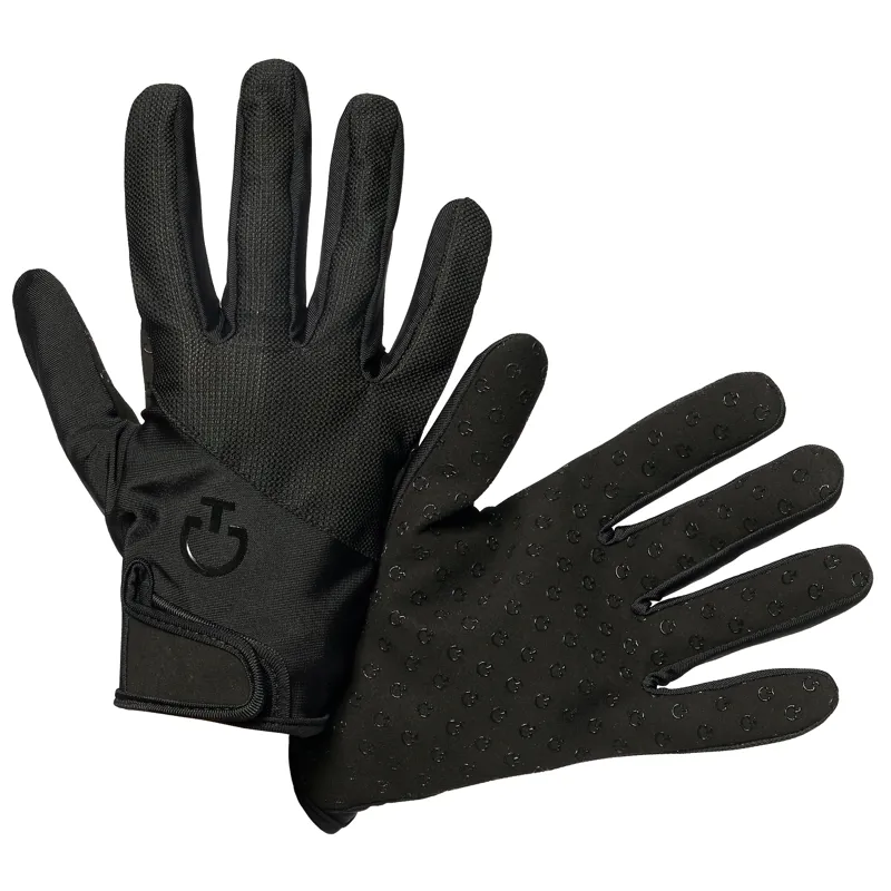 Cavalleria Toscana Mesh Grip Riding Gloves Black