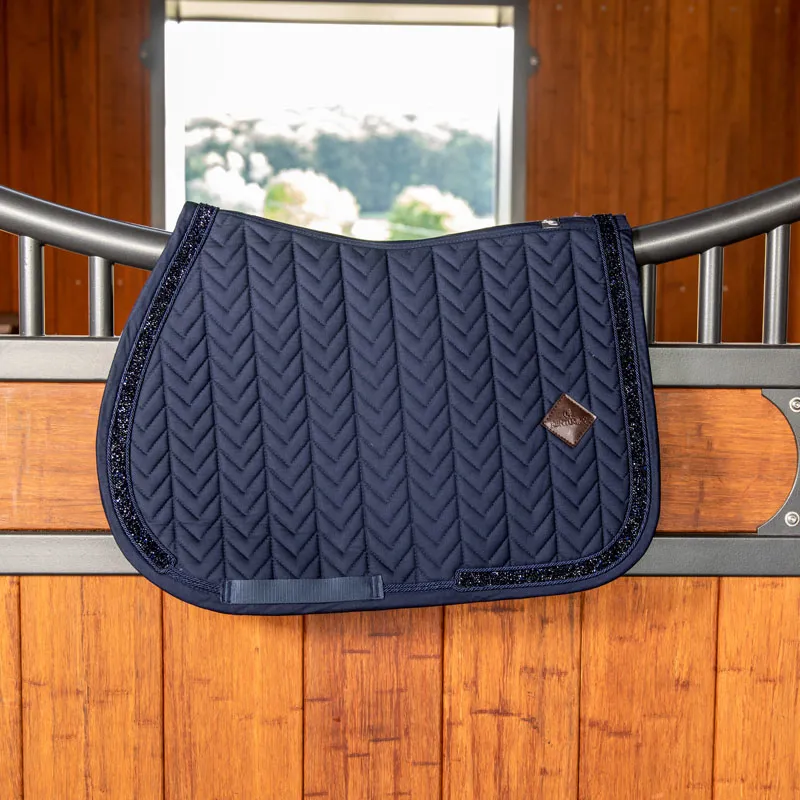 Kentucky Saddle Pad Glitter Stone SJ Navy Pony
