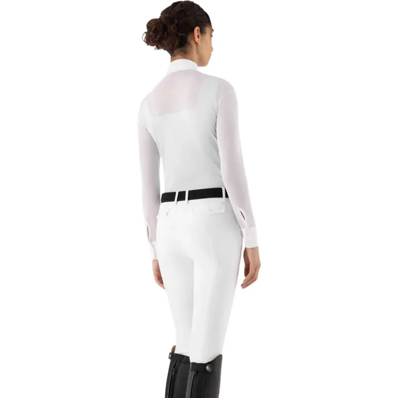 Equiline Ladies Competition Polo Eqcubra - White-1
