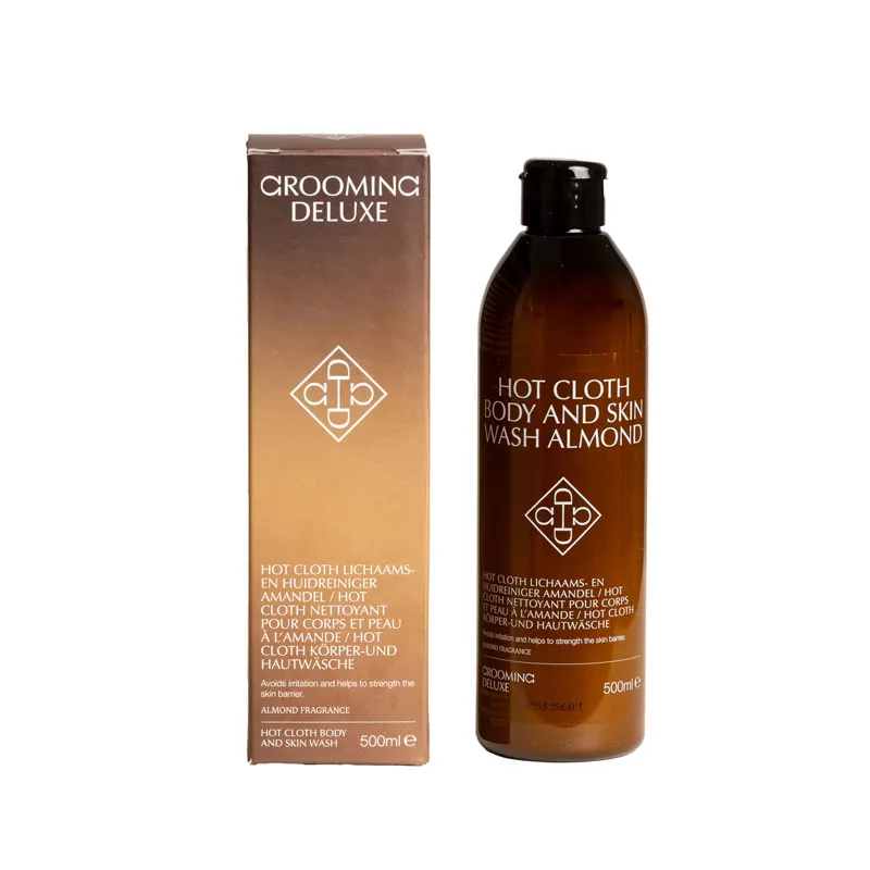 Grooming Deluxe Hot Cloth Body and Skin Wash Almond 500ml