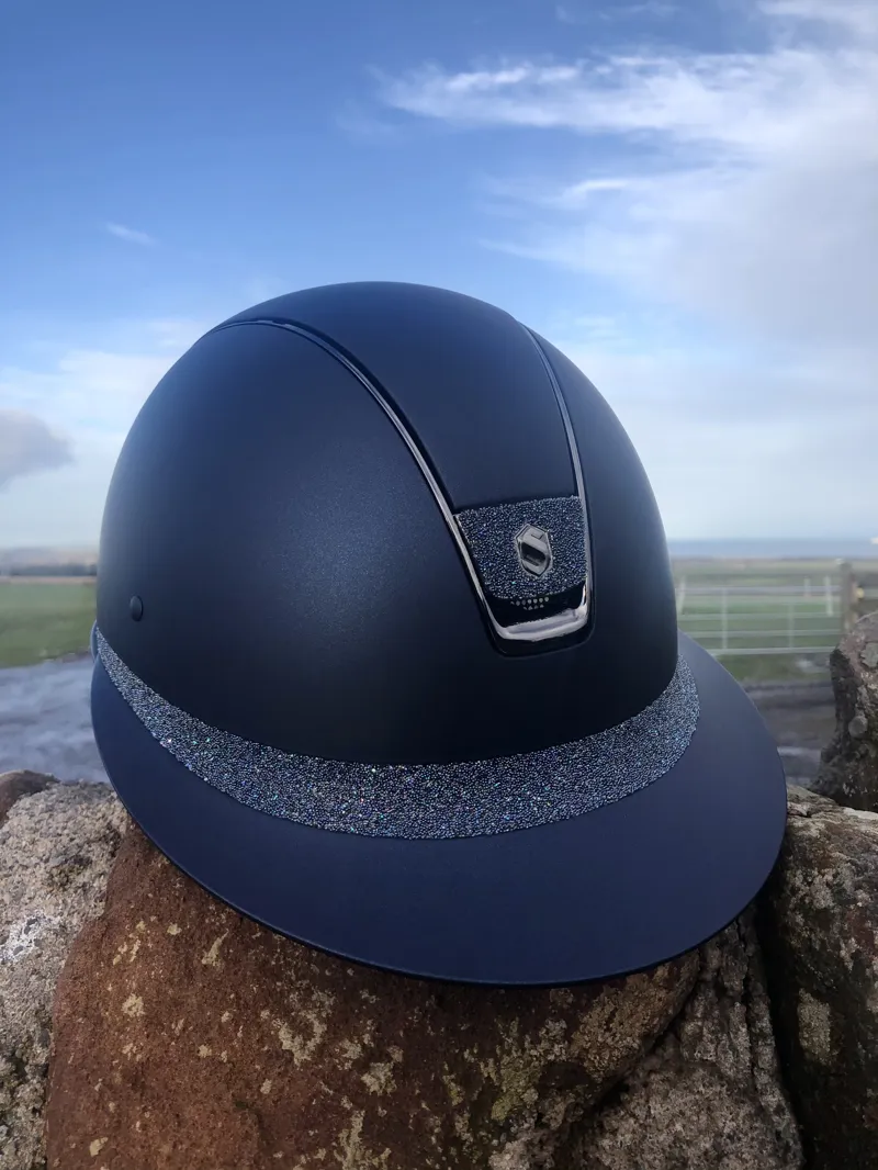 Samshield MissShield Blue Crystal Fabric Band + Blazon -1