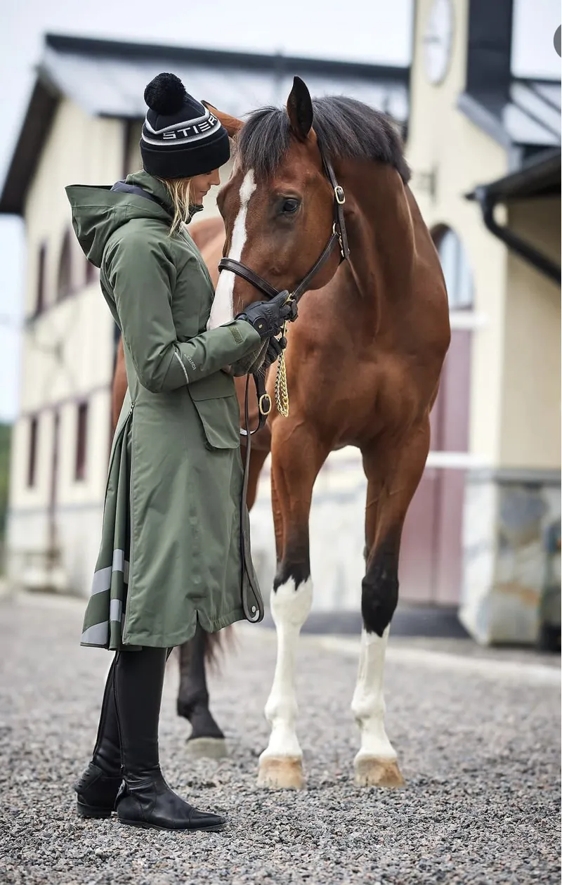 Stierna Stella Long Winter Coat Forest-6
