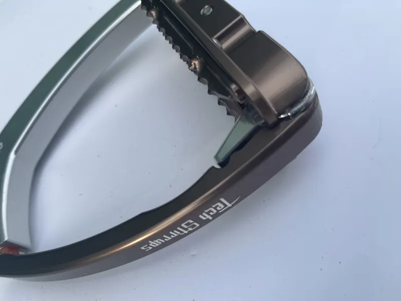 Tech Stirrups Venice Safety Young Rider Silver/Brown-1