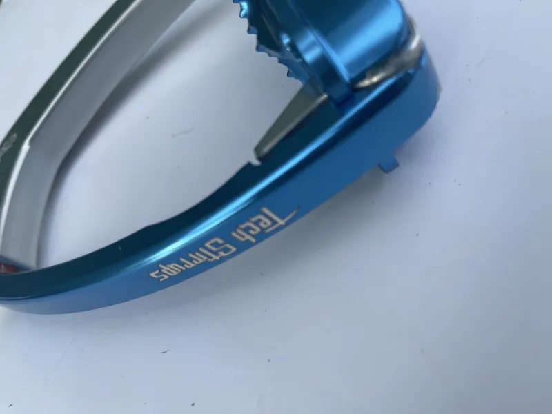 Tech Stirrups Venice Safety Young Rider Silver/Blue-1