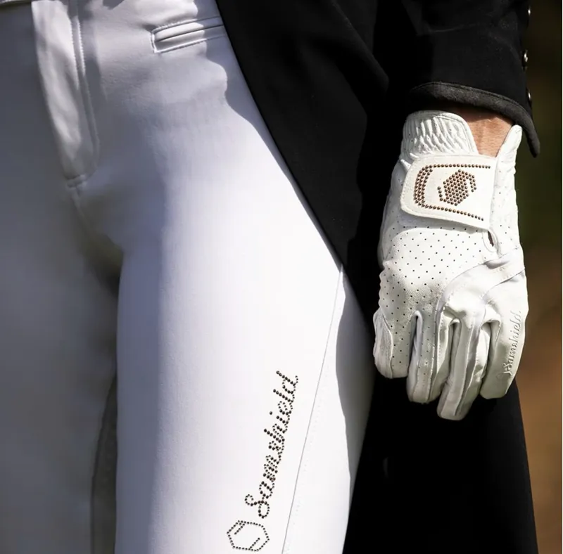 Samshield V-Skin Swarovski Glove White/Rose Gold-1