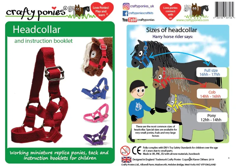 Crafty Ponies Headcollar Black-2