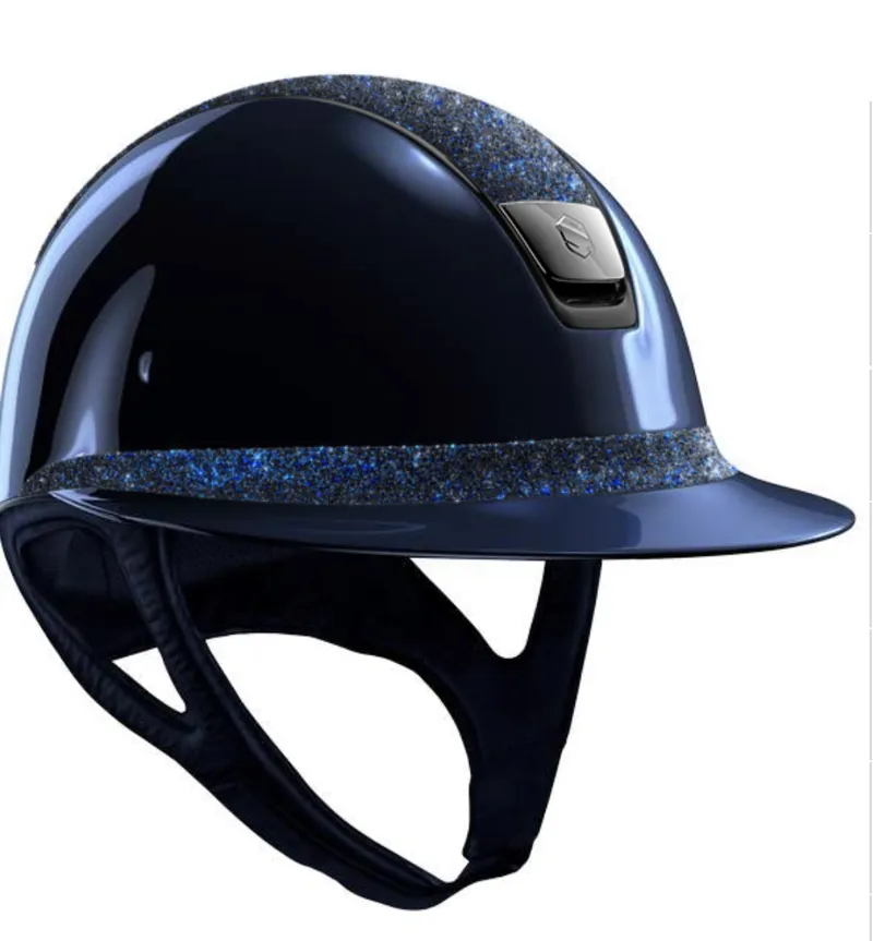 Samshield Miss Shield Glossy Blue Crystal Fabric Top + Band M/L