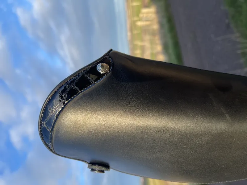 DeNiro Italo/02 Laced Riding Boot Black with Lucidi Black	-1