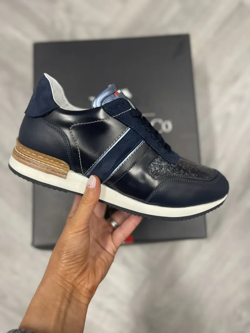 DeNiro Vice Versa Trainer Pioggia Grigio Wrat Blue-1