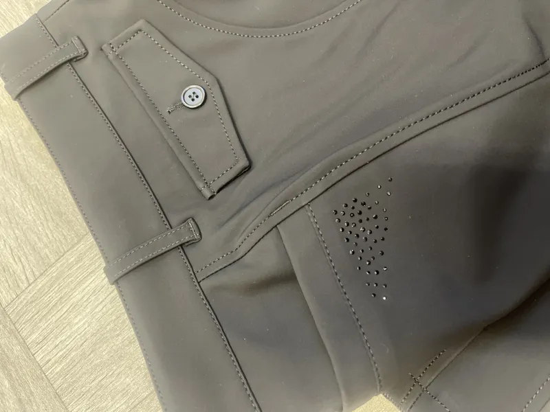 Equiline Eqgurk BX-TECH Knee Grip Womens Breeches - Black	-2