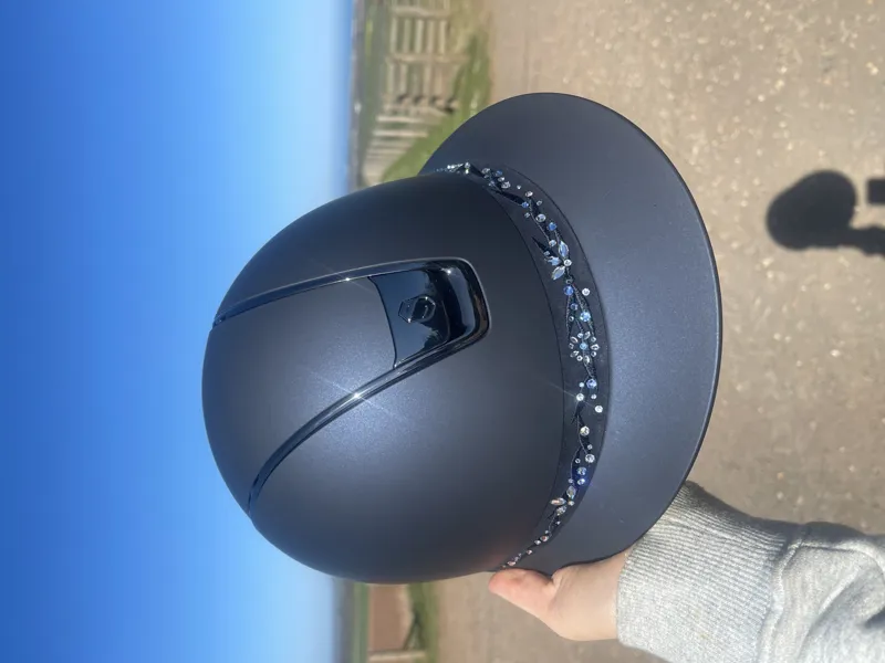 Samshield MissShield Shadowatt Blue Majestic Blue Band Riding Helmet