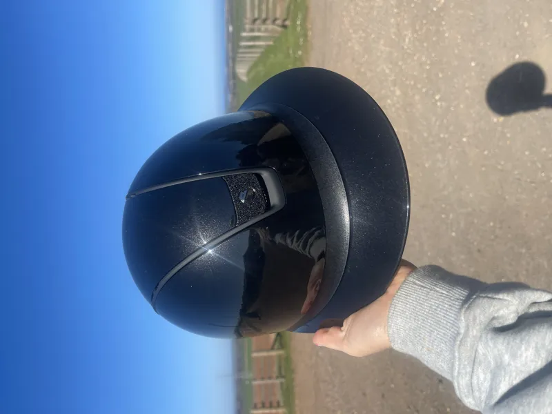 Samshield MissShield 2.0 Glossy Black Crystal Blazon Riding Hat-1