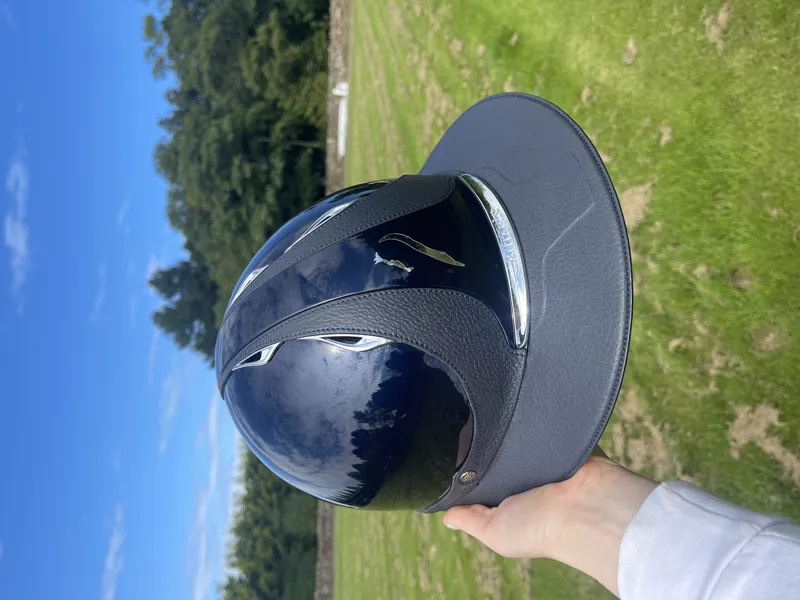 Antares Eclipse Premium Blue Wide Peak Riding Hat -1