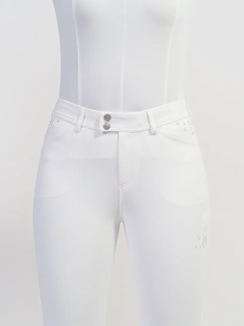 Samshield Jully Crystal Leaf Full Grip Breech White-5