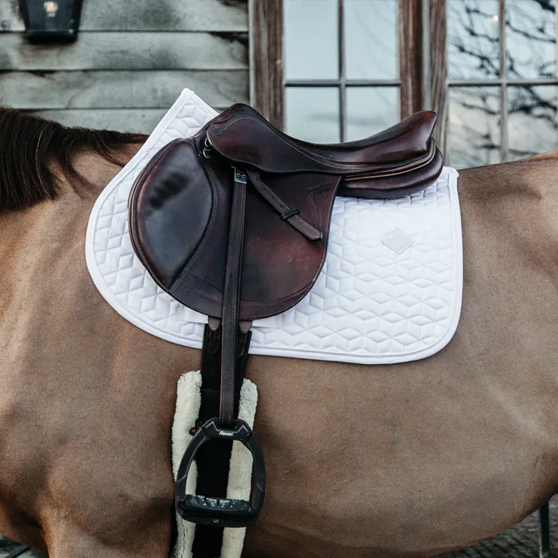 Kentucky Horsewear Saddle Pad Classic SJ White-1