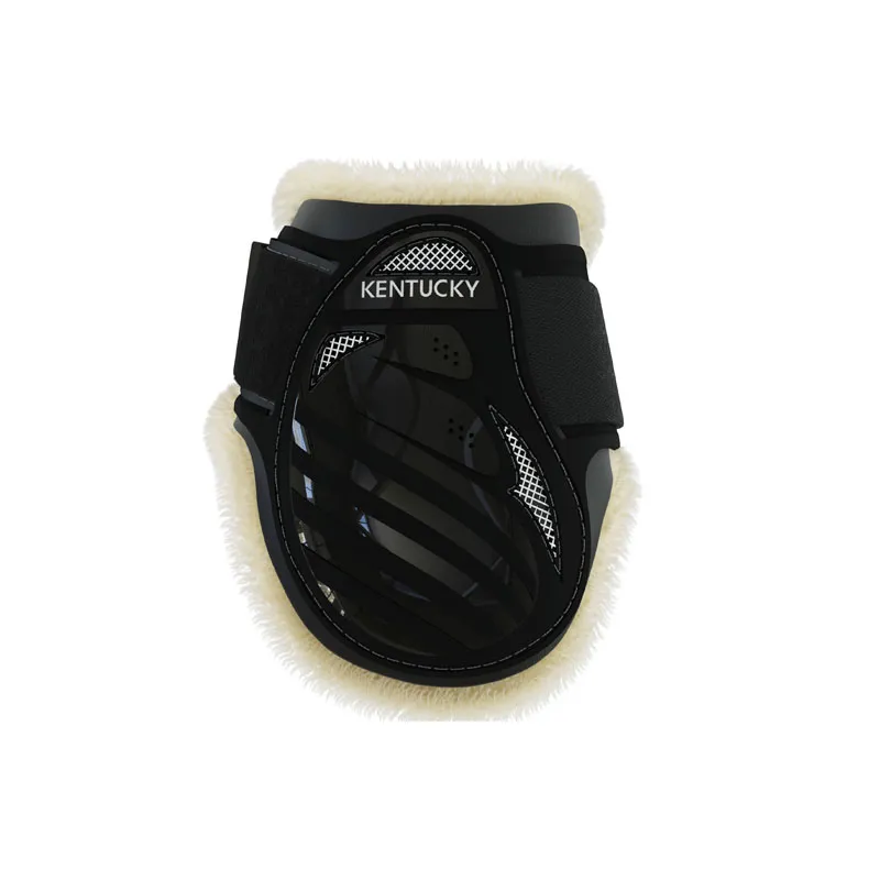 Kentucky Horsewear Vegan Sheepskin Young Horse Fetlock Boots Black