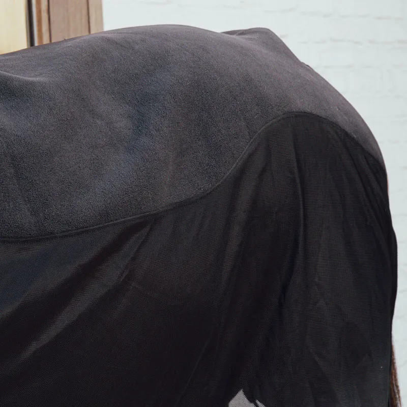 Kentucky Horsewear Fleece Mesh Cooler Combo Rug Black-1