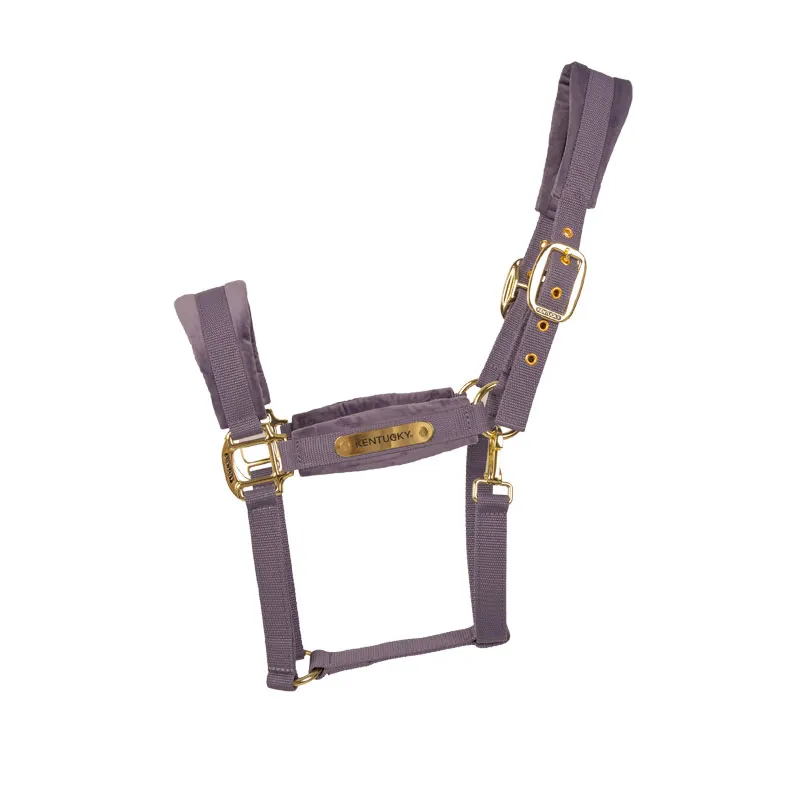 Kentucky Horsewear Velvet Halter - Purple-1