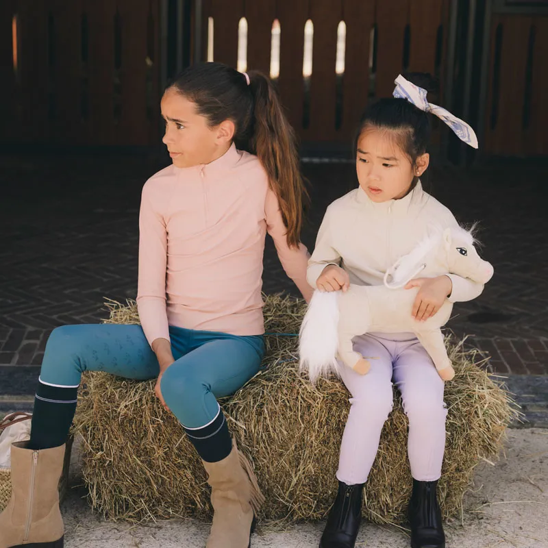 Kentucky Horsewear Miami City Girls Breeches Knee Grip Light Purple-1