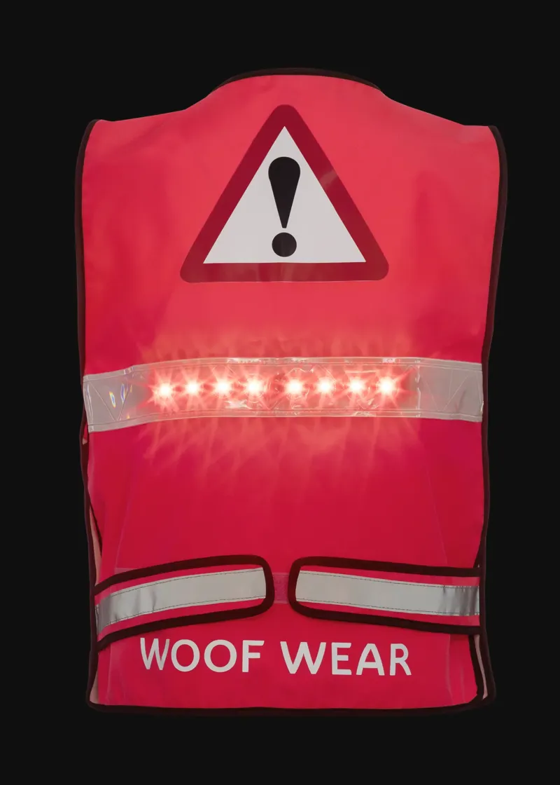 Woof Wear LED Hi Vis Riding Vest - Pink-3