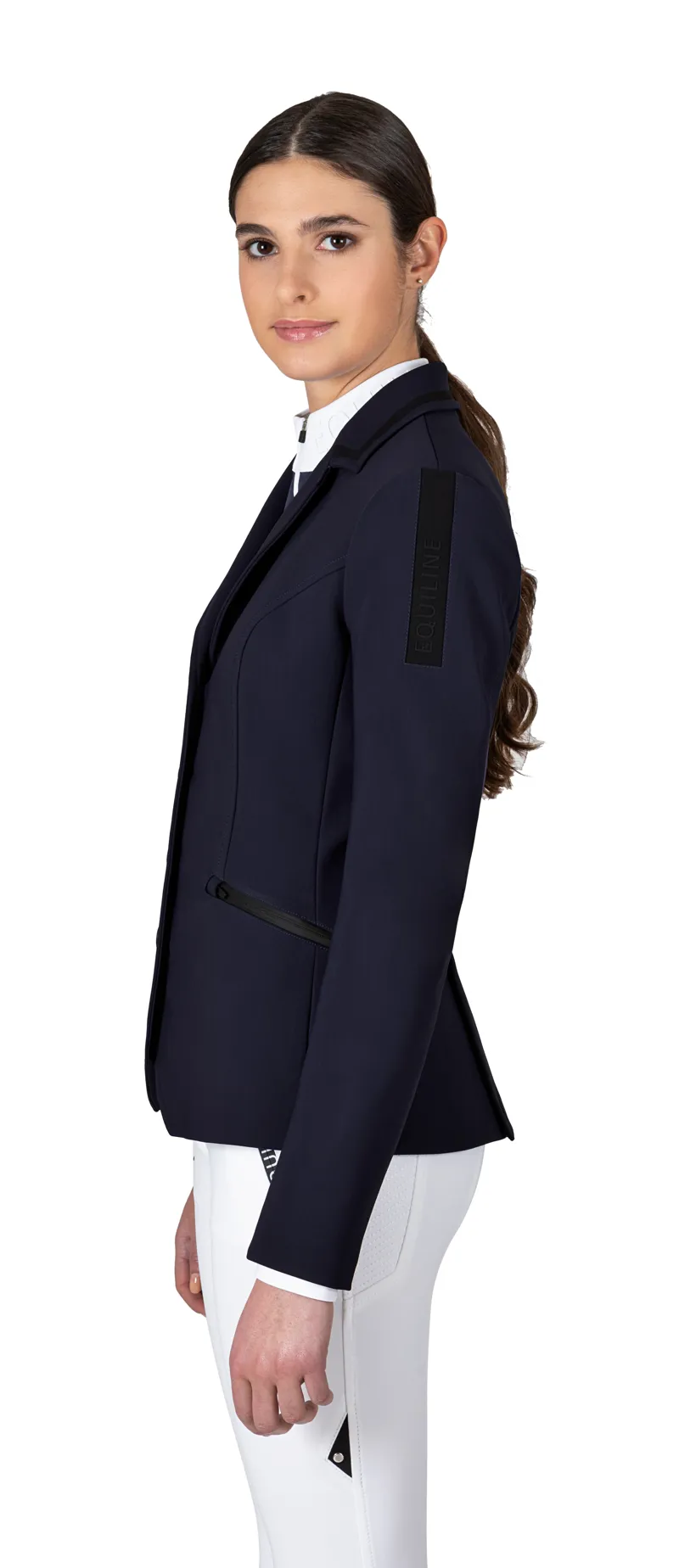 Equiline Ladies Competition Jacket Celc Blue-2