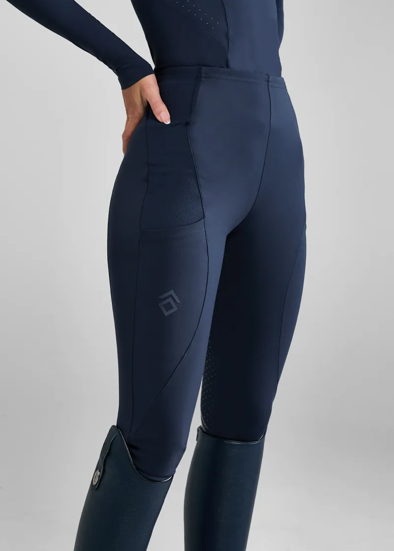 Aztec Diamond Navy Core Leggings Full Seat