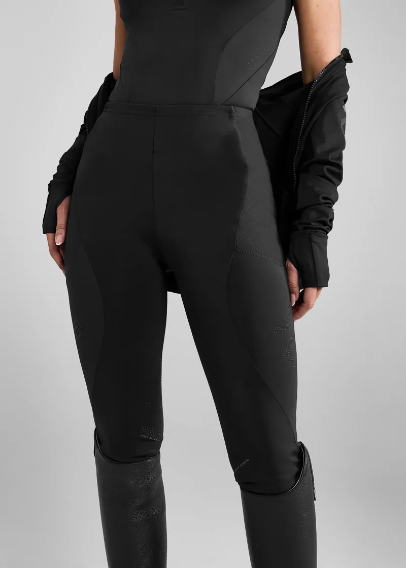 Aztec Diamond Black Core Leggings Knee Grip