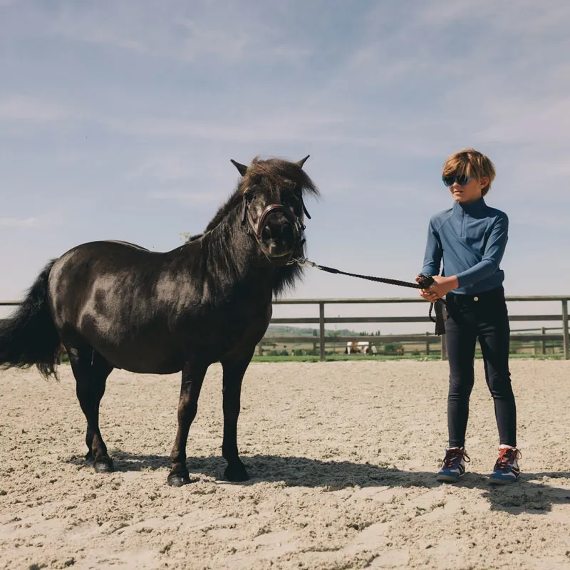 Kentucky Horsewear Mexico City Boys Breeches Knee Grip Navy-1