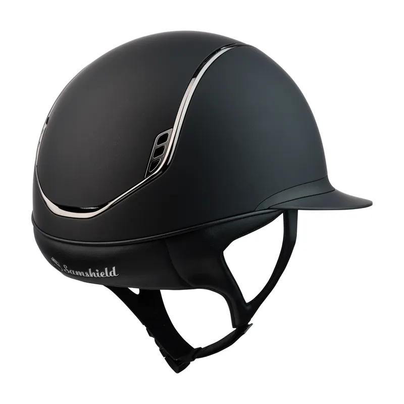 Samshield MissShield V2 Riding Hat Shadowmatt Black with 5 Crystals-1