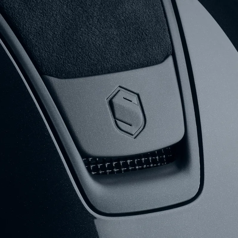 Samshield MissShield V2 Riding Hat Shadowglossy Blue Alcantara Top and Band-2